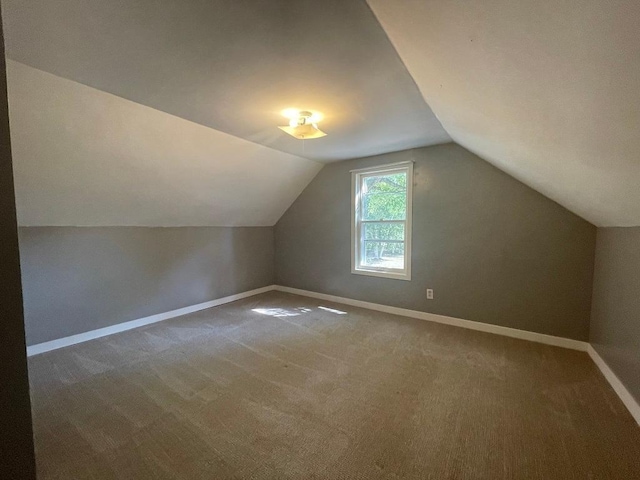810 Charles St, Park Rapids, MN 56470 - bonus room featuring lofted ceiling, carpet flooring, and baseboards