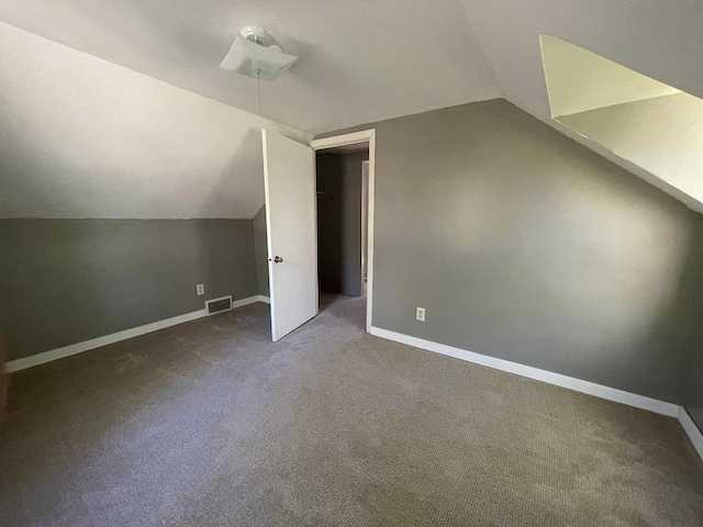 810 Charles St, Park Rapids, MN 56470 - additional living space featuring vaulted ceiling, carpet flooring, and baseboards