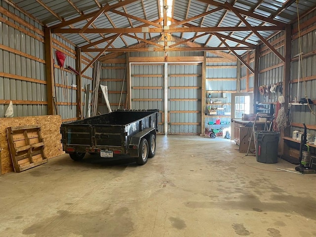 810 Charles St, Park Rapids, MN 56470 - garage featuring metal wall