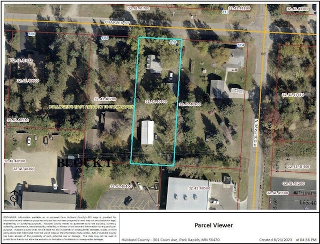 810 Charles St, Park Rapids, MN 56470 - map of property location
