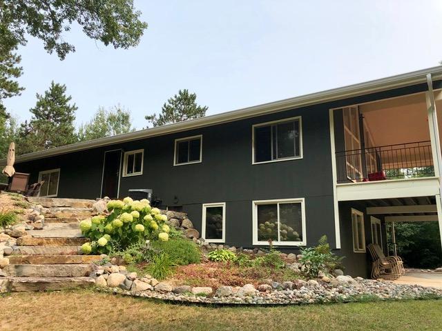 6543 Point Dr, Ideal Twp, MN 56474 - back of house with a balcony