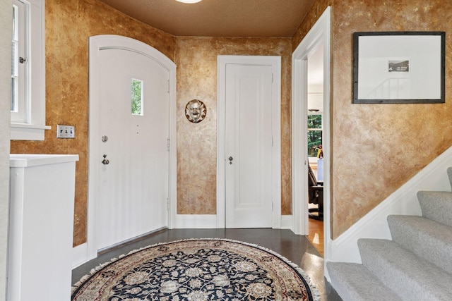 2248 Goodrich Ave, Saint Paul, MN 55105 - foyer entrance with baseboards and stairway