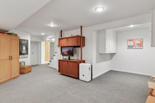 2248 Goodrich Ave, Saint Paul, MN 55105 - finished basement featuring carpet, baseboards, and stairs