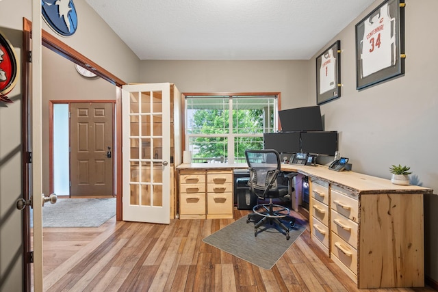 4027 148th Ln NE, Ham Lake, MN 55304 - office space featuring french doors and light wood finished floors
