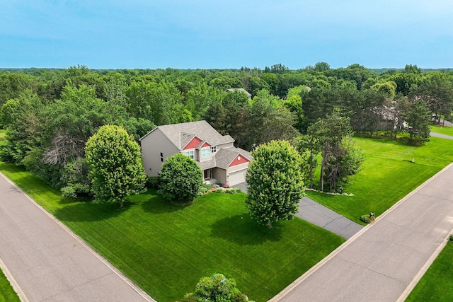 4027 148th Ln NE, Ham Lake, MN 55304 - view of subject property with a heavily wooded area