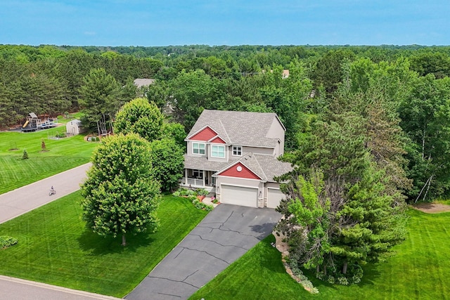 4027 148th Ln NE, Ham Lake, MN 55304 - view of subject property featuring a heavily wooded area