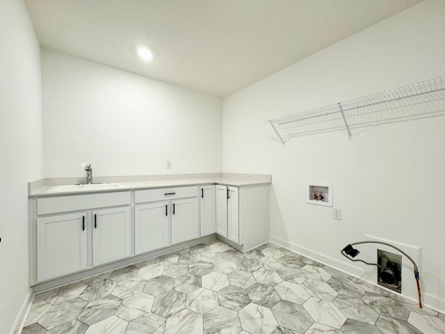 9901 49th St NE, Saint Michael, MN 55376 - washroom featuring washer hookup, cabinet space, and recessed lighting