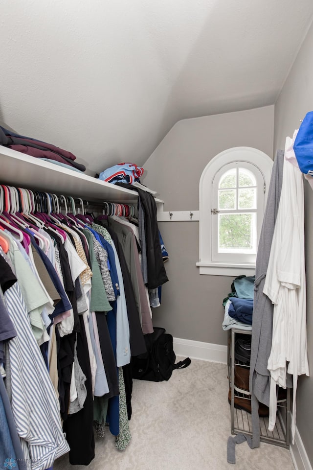 1345 4th St N, Fargo, ND 58102 - walk in closet featuring lofted ceiling and carpet