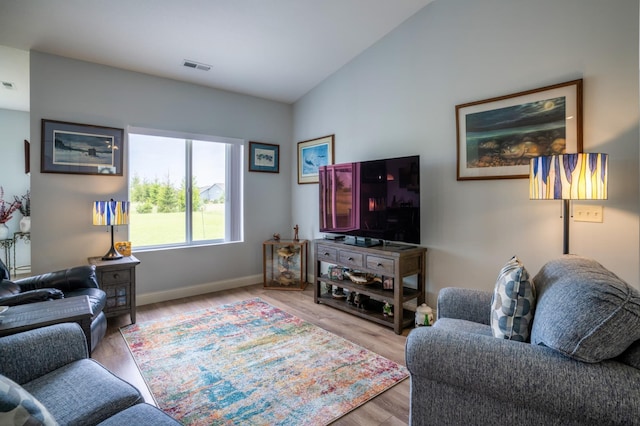 1320 Whiting Rd NW Unit 71, Bemidji, MN 56601 - living area with wood finished floors and baseboards