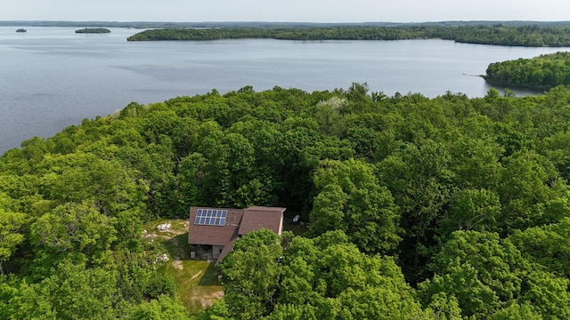 4251 Sugar Pt, Orr, MN 55771 - aerial view of property and surrounding area with a heavily wooded area and a nearby body of water
