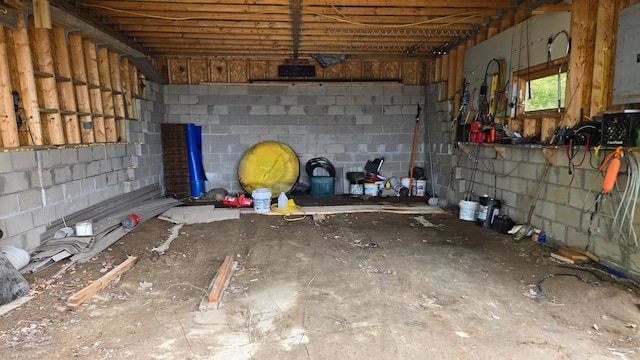 4251 Sugar Pt, Orr, MN 55771 - misc room featuring concrete block wall