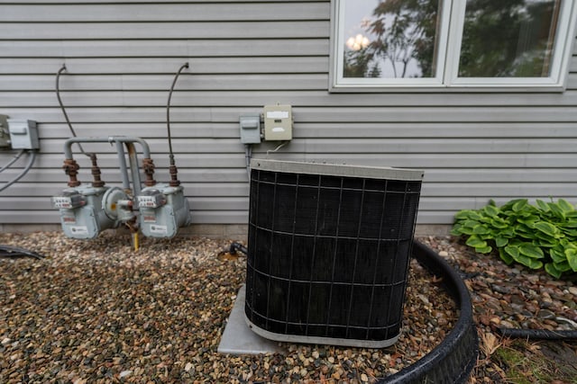 2842 19th Ave NW, Rochester, MN 55901 - exterior view of central AC unit and gas meter