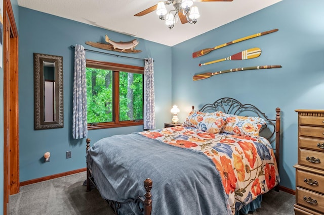 2207 Barron Polk St, Comstock, WI 54826 - carpeted bedroom with baseboards and a ceiling fan
