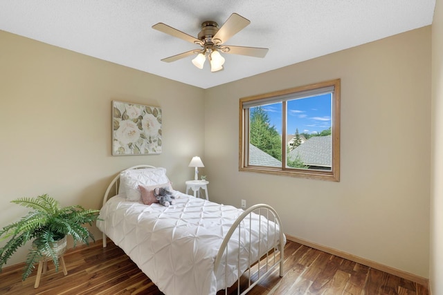 5630 Oak View Ct, Savage, MN 55378 - bedroom featuring wood finished floors and ceiling fan