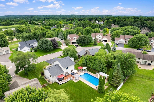 5630 Oak View Ct, Savage, MN 55378 - aerial view of residential area featuring a pool