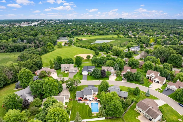 5630 Oak View Ct, Savage, MN 55378 - aerial perspective of suburban area featuring a large body of water