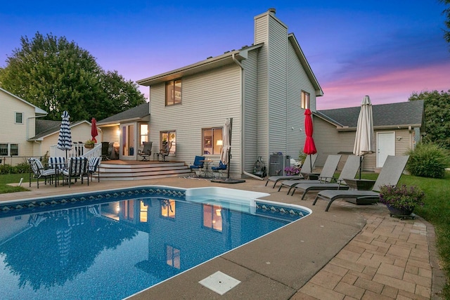 5630 Oak View Ct, Savage, MN 55378 - outdoor pool with a deck and a patio