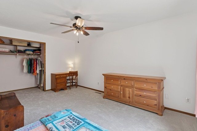 3228 Spruce Trl SW, Prior Lake, MN 55372 - bedroom featuring carpet, a closet, and ceiling fan