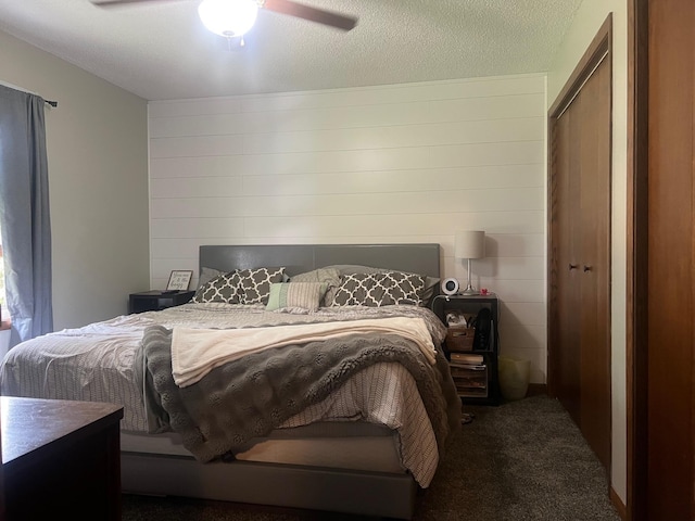20906 624th Ave, Litchfield, MN 55355 - bedroom with carpet floors and a ceiling fan