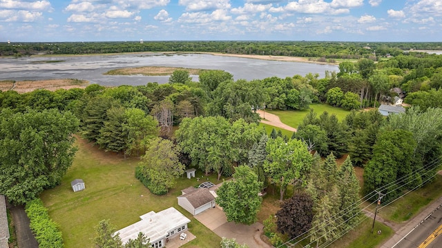 6379 Hodgson Rd, Lino Lakes, MN 55014 - aerial view of a tree filled landscape and a large body of water