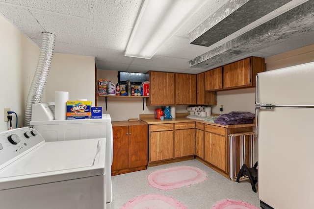6379 Hodgson Rd, Lino Lakes, MN 55014 - washroom featuring cabinet space and washer and dryer