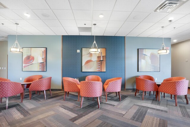 6600 Lyndale Ave S Unit 1005, Richfield, MN 55423 - dining area with carpet flooring, baseboards, and recessed lighting
