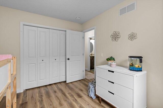 783 Park Brook Rd NW, Isanti, MN 55040 - bedroom featuring light wood finished floors and a closet