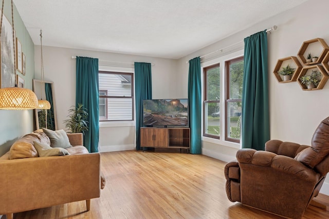 7417 Colfax Ave S, Richfield, MN 55423 - living area with light wood-style floors and baseboards