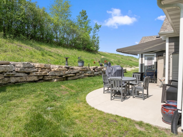 1884 Alexander Rd NE, Rochester, MN 55906 - view of green lawn with a patio