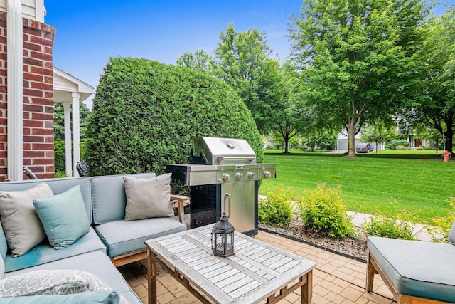 3537 Cherry Ln Unit C, Woodbury, MN 55129 - view of patio with grilling area and outdoor lounge area