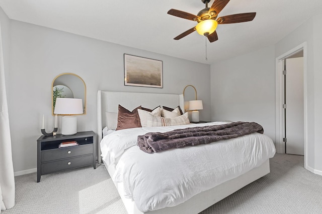 104 Bison Ct, Buffalo, MN 55313 - carpeted bedroom with baseboards and a ceiling fan