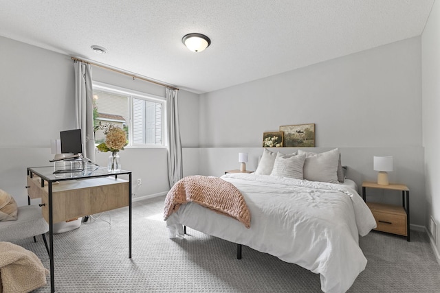 104 Bison Ct, Buffalo, MN 55313 - bedroom with carpet, an office area, and a textured ceiling