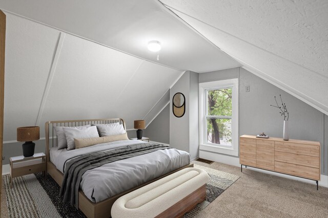 414 Western Ln, Anoka, MN 55303 - bedroom with carpet and vaulted ceiling