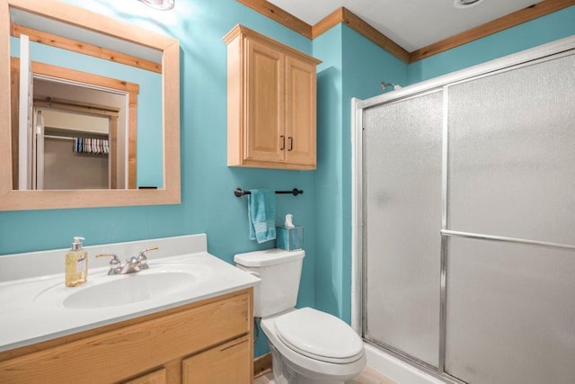 10426 Hidden Oaks Ln N, Champlin, MN 55316 - bathroom with vanity and a stall shower