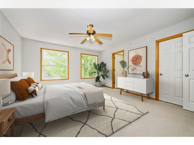8280 Labont Way, Eden Prairie, MN 55344 - carpeted bedroom with baseboards and a ceiling fan