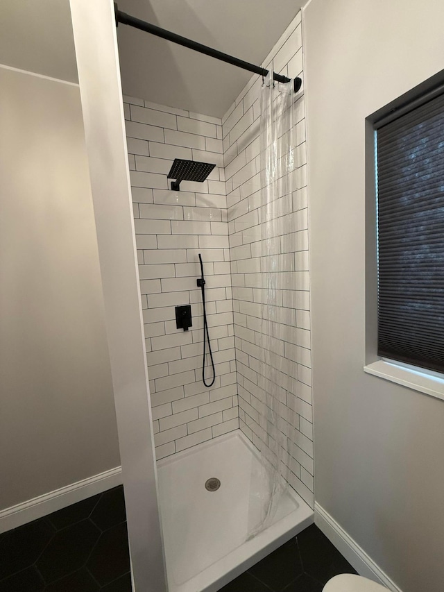 2120 Walden Blvd NW, Oak Grove, MN 55011 - bathroom with tile patterned floors and tiled shower