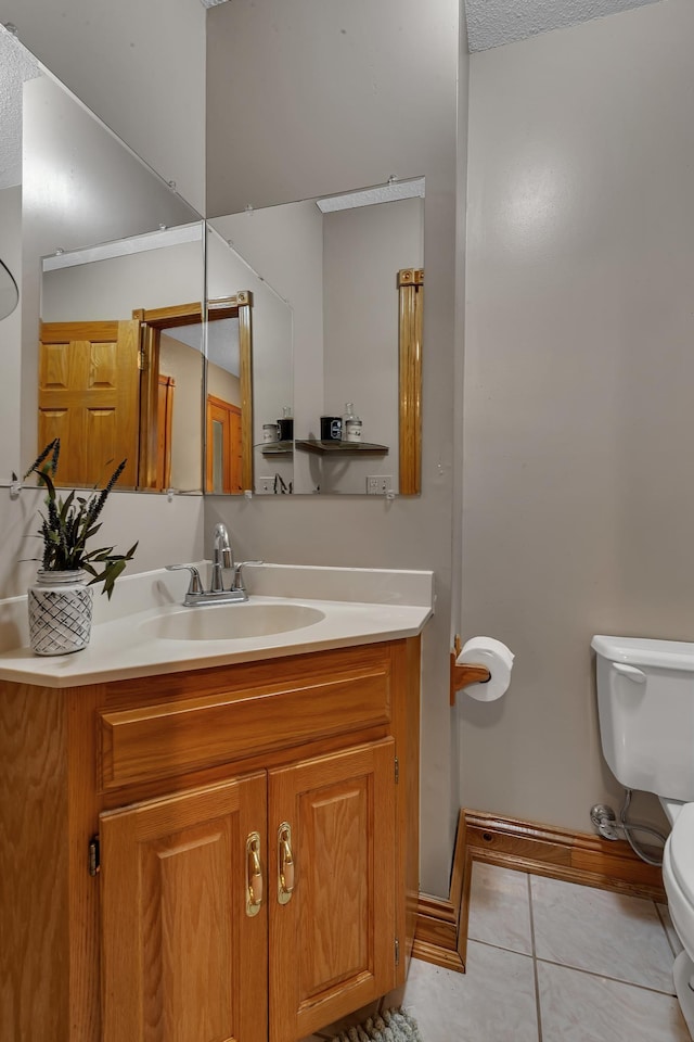 14789 Fireside Cir, Cold Spring, MN 56320 - half bath with vanity and tile patterned flooring