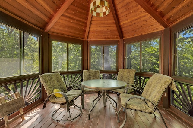 14789 Fireside Cir, Cold Spring, MN 56320 - sunroom / solarium featuring outdoor dining area