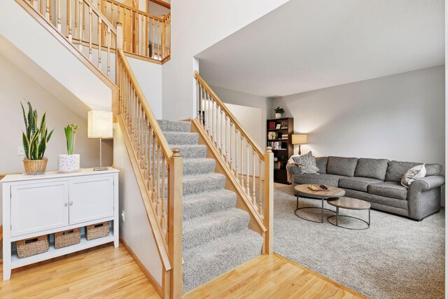 2097 138th St W, Rosemount, MN 55068 - stairs featuring wood finished floors
