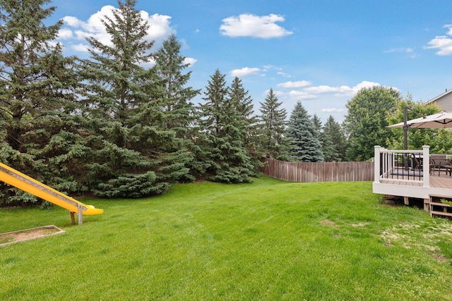2097 138th St W, Rosemount, MN 55068 - view of yard featuring a wooden deck