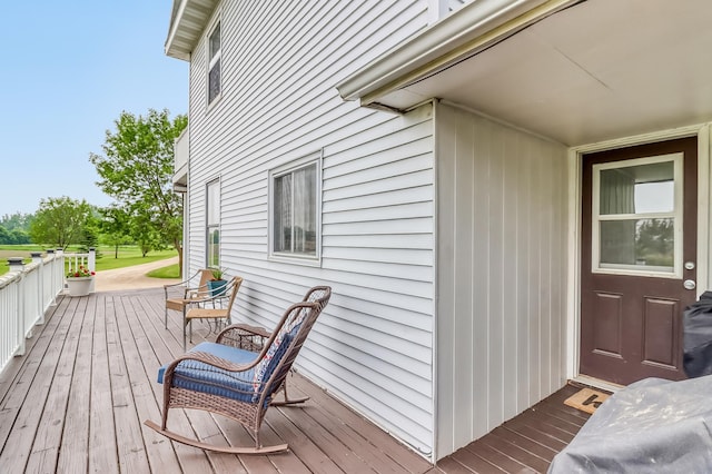 1782 225th St N, Hawley, MN 56549 - view of wooden terrace