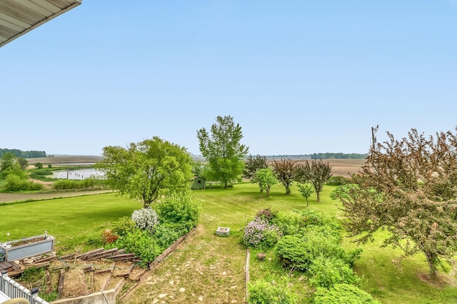 1782 225th St N, Hawley, MN 56549 - view of green lawn with a water view and a garden