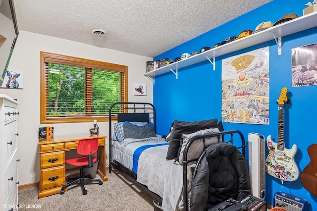 21857 Iden Avenue Pl N, Forest Lake, MN 55025 - bedroom with carpet flooring and a textured ceiling