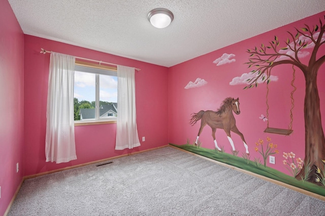 19470 Zumbro Ct NW, Elk River, MN 55330 - empty room with a textured ceiling, carpet floors, and baseboards