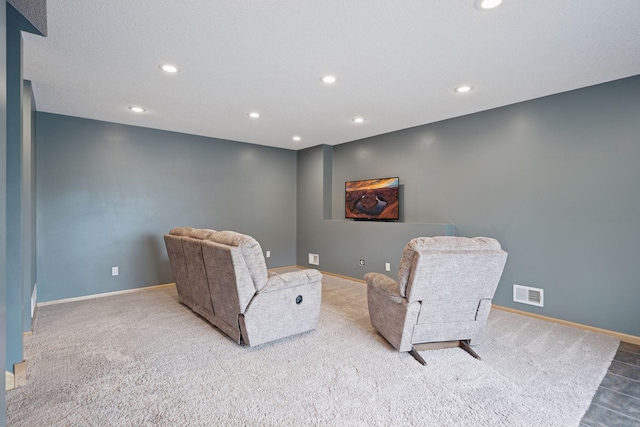 19470 Zumbro Ct NW, Elk River, MN 55330 - living area with carpet flooring, baseboards, and recessed lighting