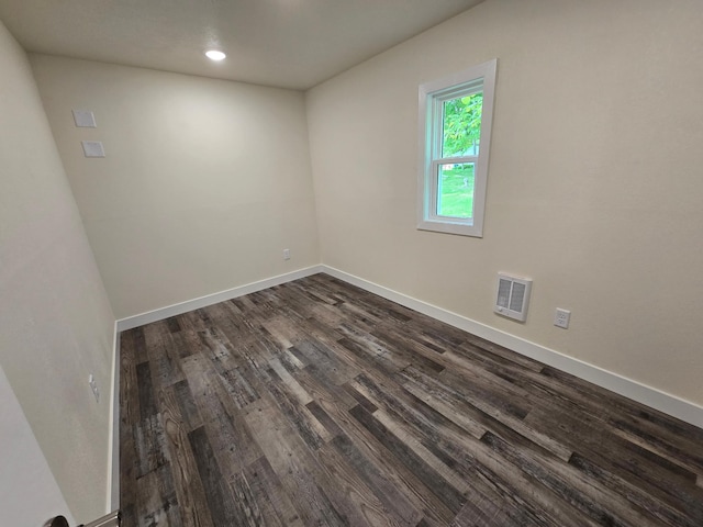 29501 Maplewood Rd Horseshoe, Unit Horseshoe, Callaway, MN 56521 - spare room with dark wood-style flooring and recessed lighting