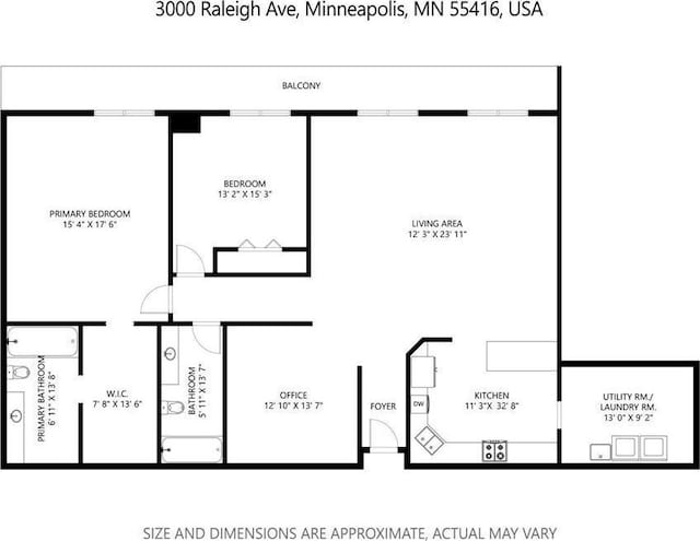3000 Raleigh Ave Unit 306, Saint Louis Park, MN 55416 - floor plan / room layout