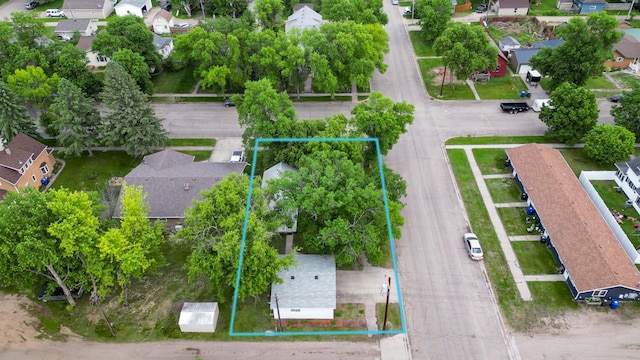 103 3rd St NE, Barnesville, MN 56514 - aerial perspective of suburban area featuring property boundaries highlighted