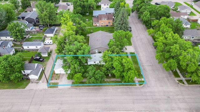 103 3rd St NE, Barnesville, MN 56514 - aerial view of residential area with property parcel outlined