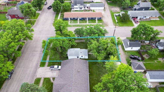 103 3rd St NE, Barnesville, MN 56514 - aerial view of residential area featuring property parcel outlined